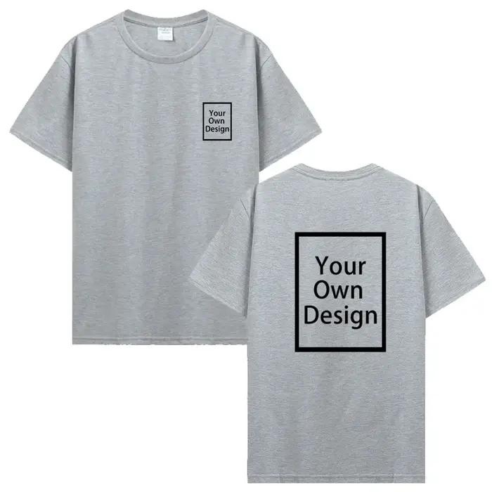 Coton personnalisé impression personnalisée à manches courtes T-shirt hommes haut pour femme t-shirts bricolage votre