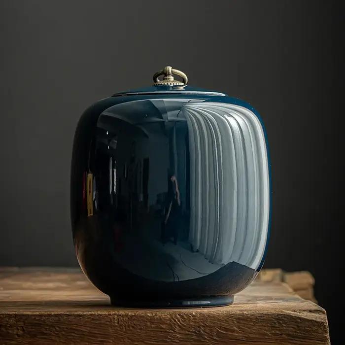 Urne pour animaux de compagnie de grande taille Urnes en céramique de crémation colossale