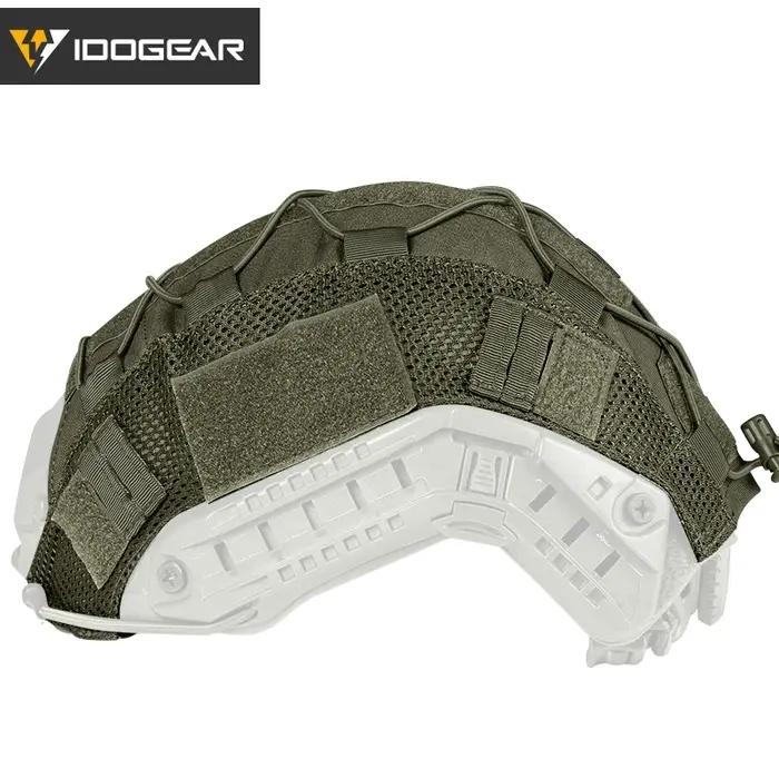 Housse nylon IDOGEAR pour casque FAST tactique camouflage chasse accessoire 3802