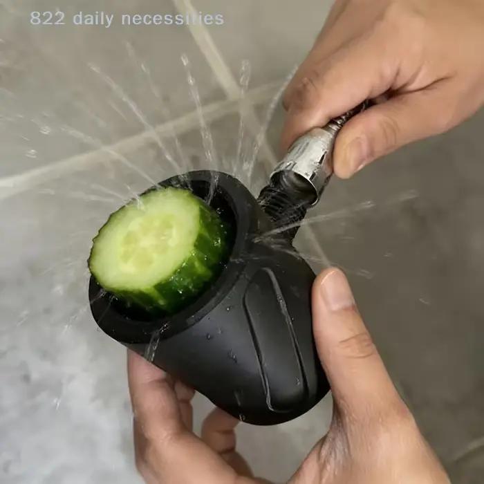 Pommeau de douche pour homme 1 pièce, massant chauffant amélioré, fixation universelle pour salle de bain, haute pression, économie d'eau, expérience spa à domicile