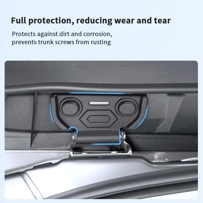 QHCP Cache-vis de hayon arrière en ABS, protections de support de porte arrière pour Toyota Highland