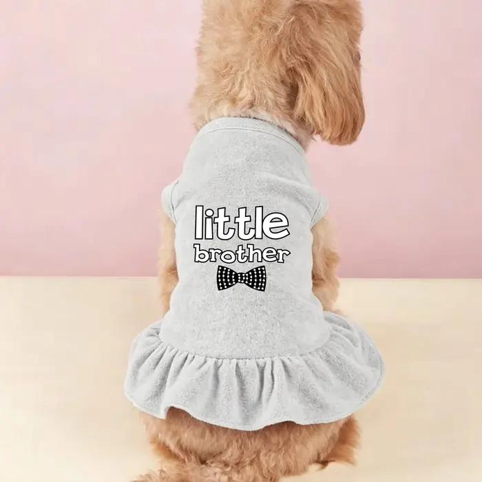 Robe pour chien avec imprimé Little Brother