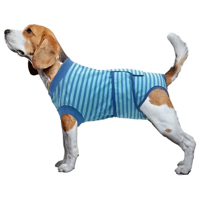 Combinaison de récupération post-chirurgicale pour chiens confortable douce respirante alternative au collier cône pour chiens grandes tailles convalescence sécurité bien-être