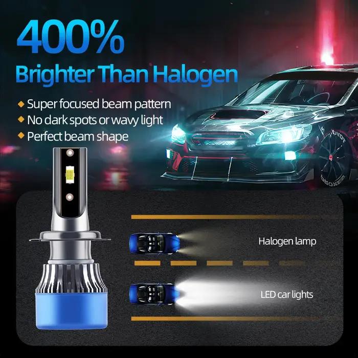 4x faisceau combiné haut bas 9005 9006 Kit de Conversion d'ampoules de phares LED HB3 HB4 feux de re