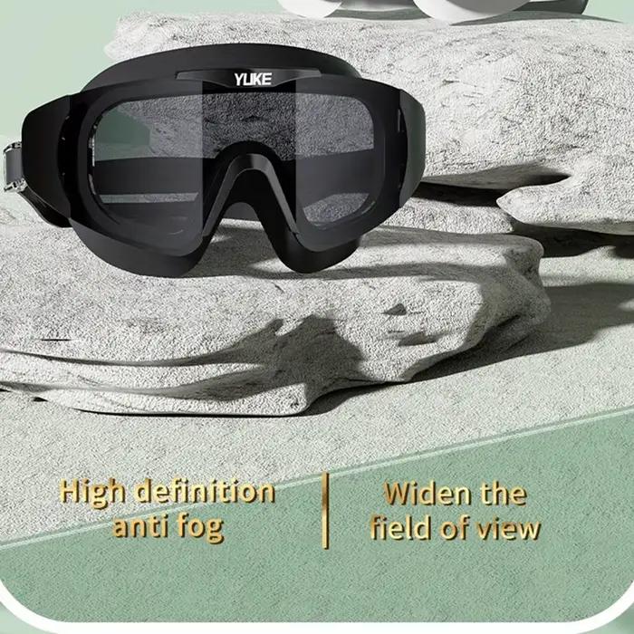Lunettes de natation HD étanches et anti-buée, grand cadre galvanisé, design unisexe pour profession