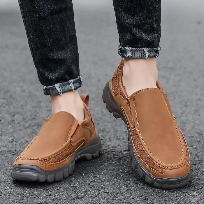Chaussures décontractées pour hommes, style mocassins, simples, respirantes, confortables, pour le p