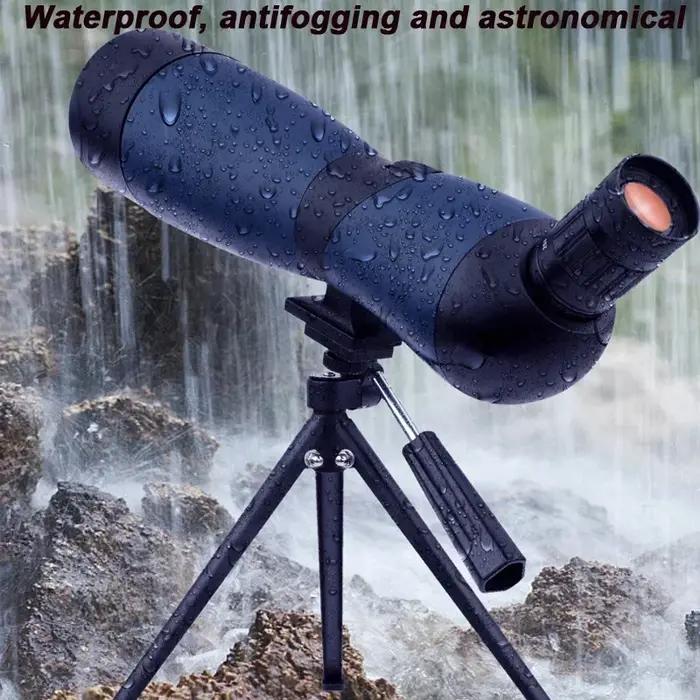 Spotting scope 25-75x70 HD zoom monoculaire - Télescope BAK7 étanche observation tir ornithologie