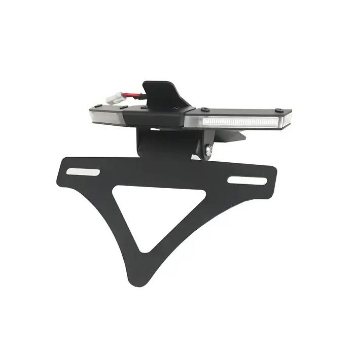 Support de plaque d'immatriculation de moto, support de plaque d'immatriculation arrière bien rangé,