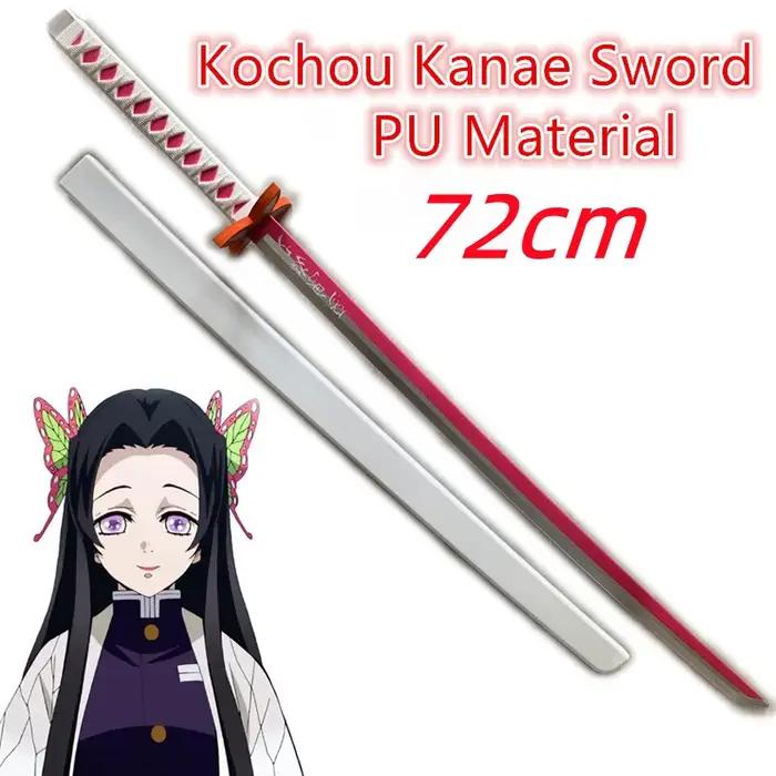 Épées Kochou Kanae de 72 cm assemblées Ver. Démon Slayer Katana personnage jeux de rôle armes jouets