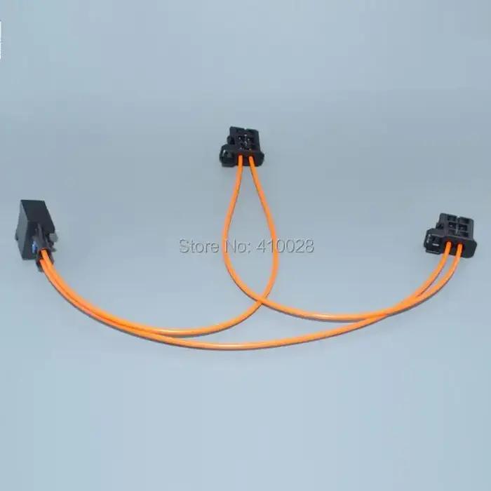 Worldgolden – connecteurs multimédia de câble de raccordement de Fiber optique, pour Audi BMW Benz P