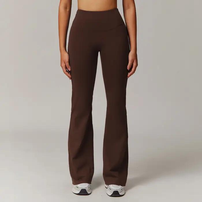 Leggings évasés taille haute pour femme