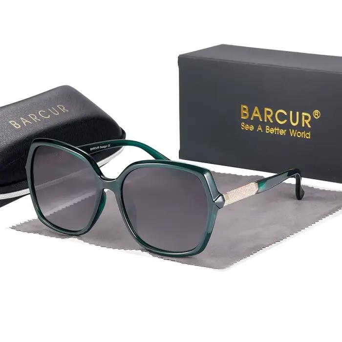 BARCUR Design lunettes de soleil polarisées femmes UV400 dame mode dégradé lunettes de soleil pour l