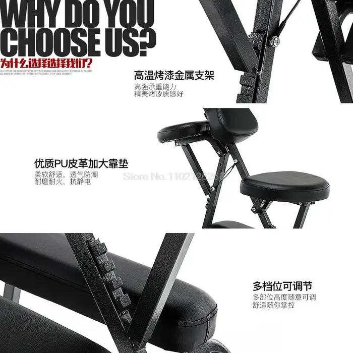Chaise de tatouage portable lit de beauté pliant chaise de grattage de tatouage réglable pliante cha