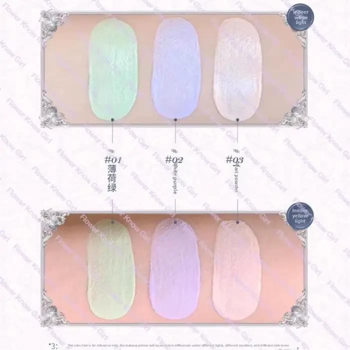 Maquillage fleur connaît coquille perle Collection apprêt coloration Base de maquillage visage lait