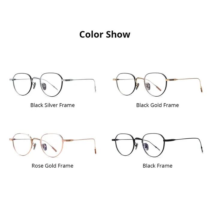 NIANZHEN alliage de titane lunettes cadre hommes polygone marque Design lunettes femmes ultraléger r