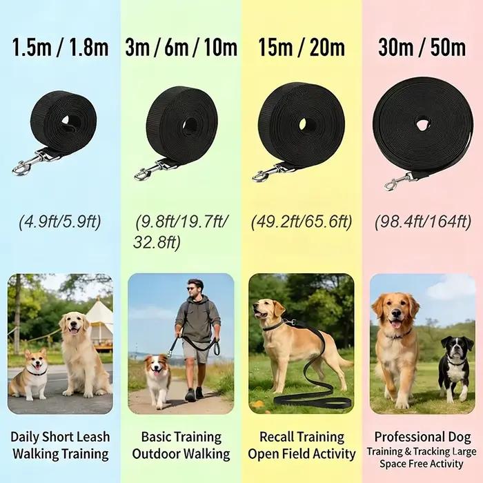 Longue laisse pour chien en nylon