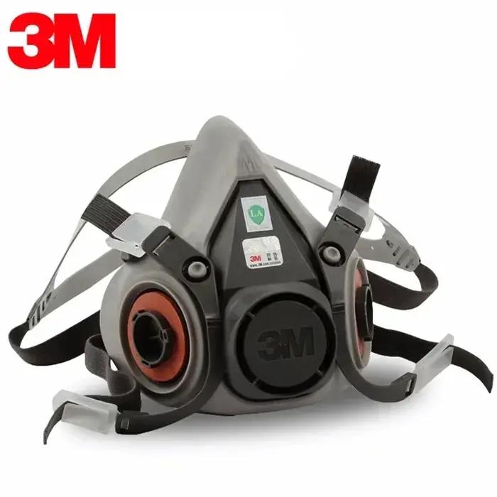 Masque à gaz 3M 6200 pour peinture en aérosol protection contre la poussière et les gaz respirateur demi-masque réutilisable pour artistes artisans et techniciens