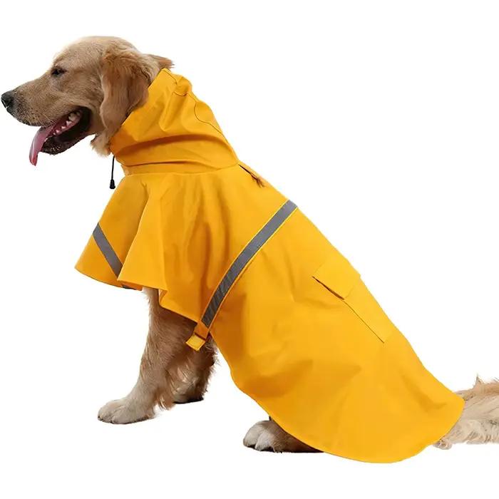 Imperméable à capuche pour animaux de compagnie à la mode
