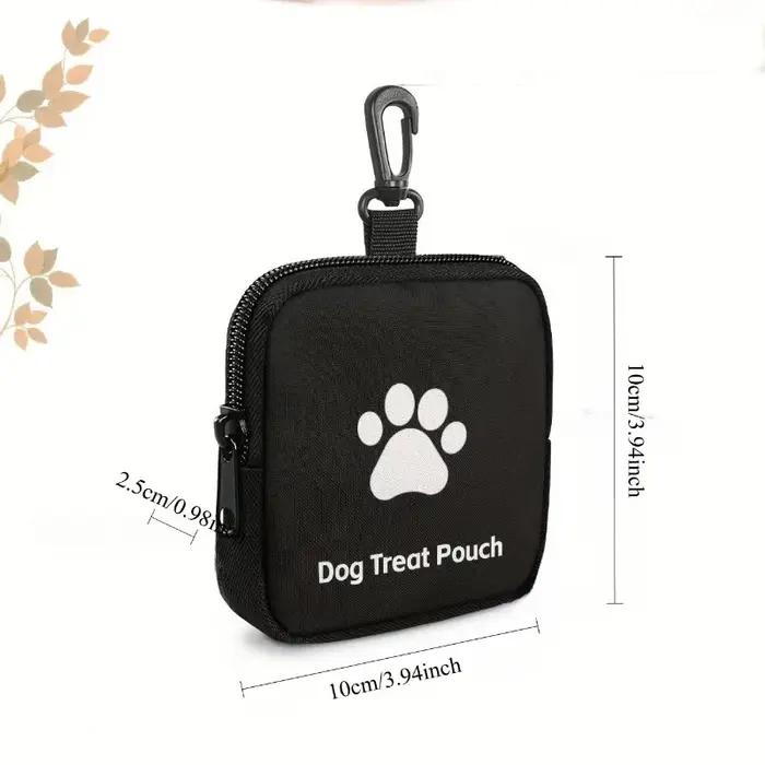 Sac à friandises en forme de patte de chien imperméable résistant à l'usure avec fermeture à glissière pour chiens occassions spéciales