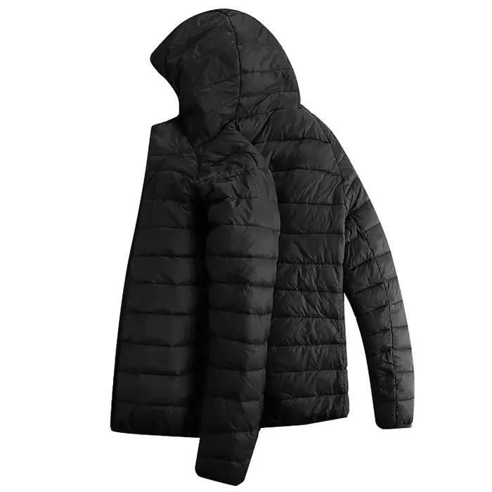 Hommes hiver chaud USB vestes chauffantes Thermostat intelligent couleur Pure à capuche vêtements chauffants imperméable
