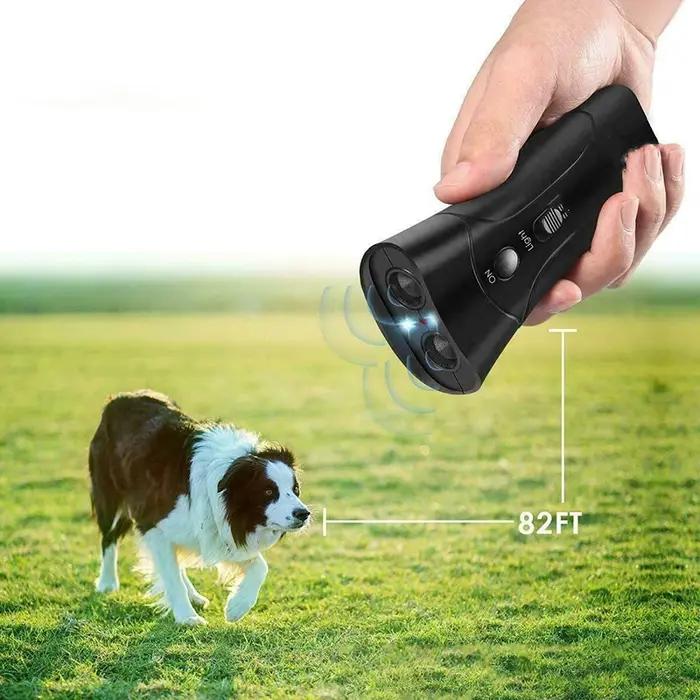 Répulsif pour chiens de compagnie anti-aboiement choc électrique adaptateur ultrasonique led aide au comportement entraînement sans batterie occassions spéciales chiens de compagnie