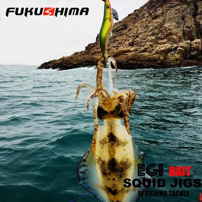 FUKUSHIMA 2-3.5 gabarits d'équilibre EGI leurre pêche au bois grillage BAIT coupe octopères queue br