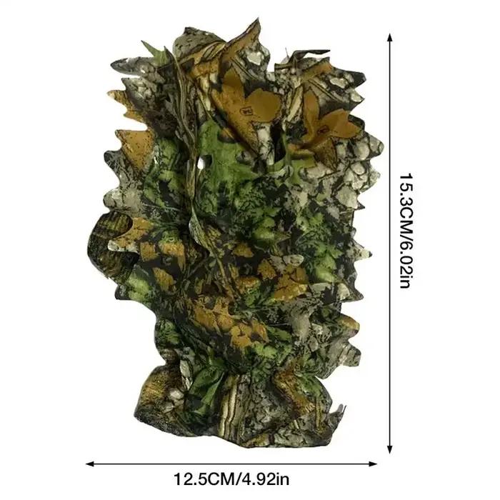 Gants camouflage 3D feuilles chasse tir photo confortables non-dérapants durables discrétion parfaite