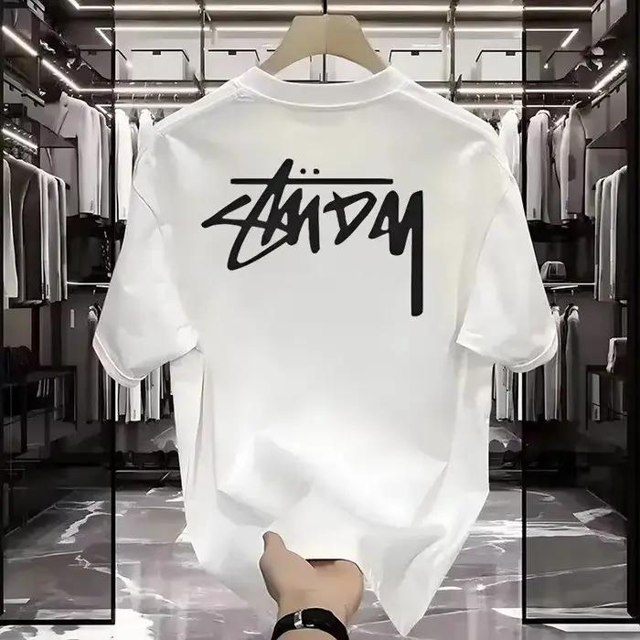 T-shirt décontracté de marque tendance avec logo graffiti amusant, haut de gamme pour hommes et femm