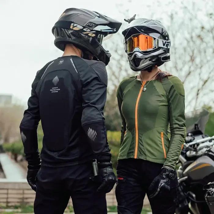 Vêtements de moto avec protections pour l'été, pour hommes et femmes, pour la conduite en plein air, équipement de protection CE, vêtements de sport souples, équipement de course, protection corporell