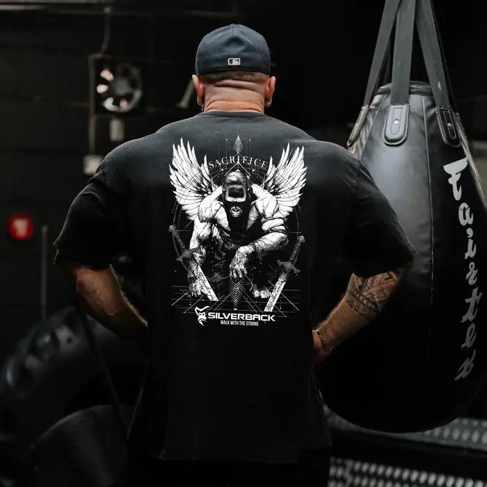SILVERBACK 2025 T-shirts fitness à manches courtes pour hommes et femmes, T-shirts amples à col rond