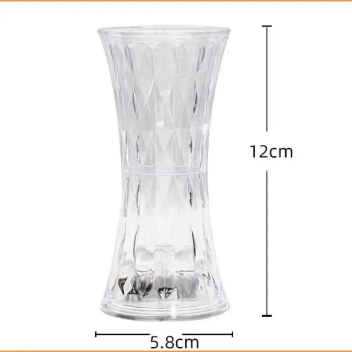 LED lampe de Table en cristal sans flamme batterie bougies atmosphère lumière veilleuses lampe décor