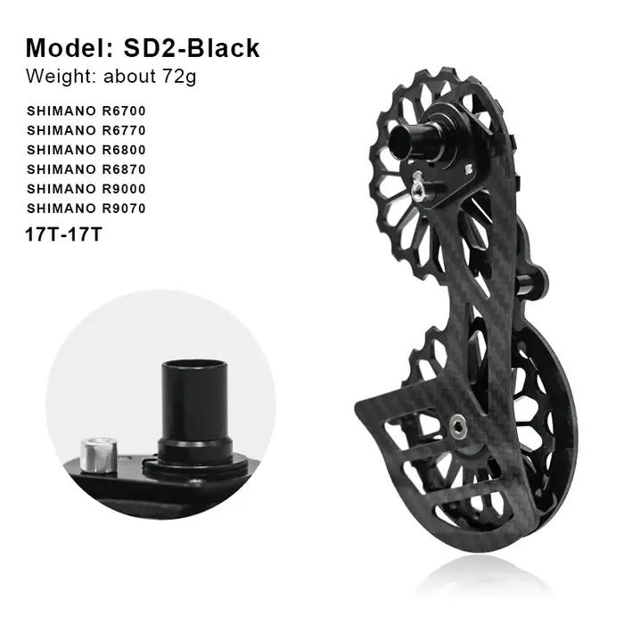Dérailleur arrière en céramique de vélo en fibre de carbone pour Shimano R6800 R7000 R8000 R9000 et Sram pour vélo de course occasions spéciales