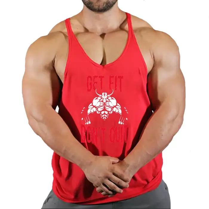 Marque gilet Muscle mode gymnase hommes dos débardeur sans manches Stringer vêtements musculation Si