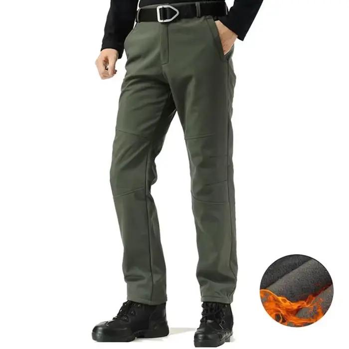 Pantalon softshell hiver homme imperméable coupe-vent randonnée ski chasse montagne
