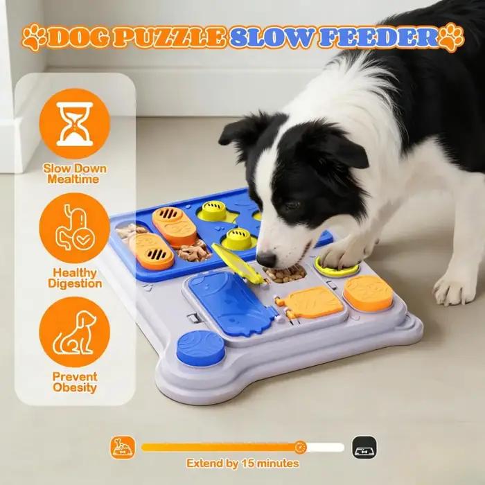 Jouet de puzzle pour chien et distributeur de friandises