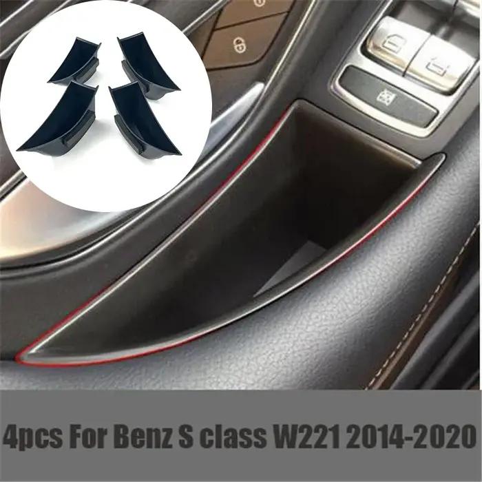 Boîte de rangement de poignée de porte, accessoires de voiture, pour Mercedes Benz classe S W222 S32