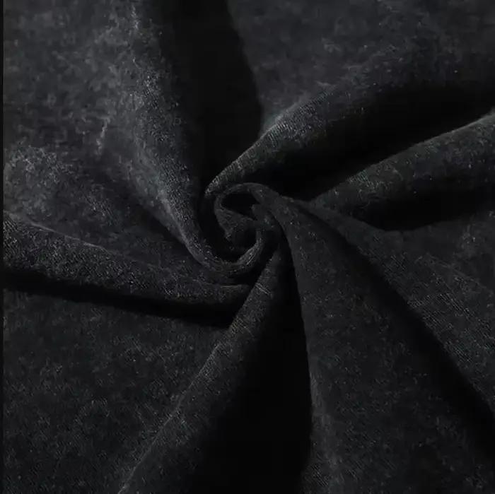 Japonais ombres hérisson lavé à manches courtes col rond Y2k T-Shirt hommes vêtements nouveau dans l