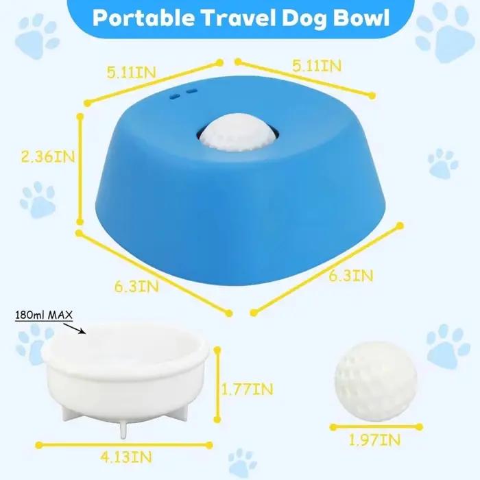 Bol anti-glisse en forme de boule pour chiens volume 200g alimentation saine et anti-étouffement occasions spéciales
