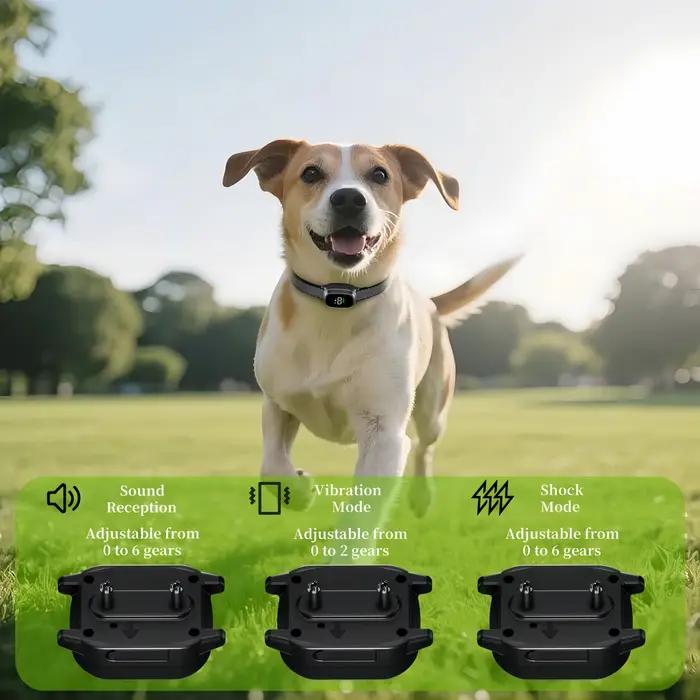 YHLC collier de chien anti-aboiement automatique, bouchon d'aboiement Rechargeable, Stop Barkin, collier d'entraînement électrique pour chien