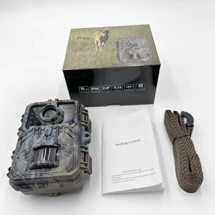 Caméra de chasse 16MP Wild Trail Gamera Vision nocturne infrarouge mouvement extérieur activé suivi Photo piège caméra Surveillance sauvage