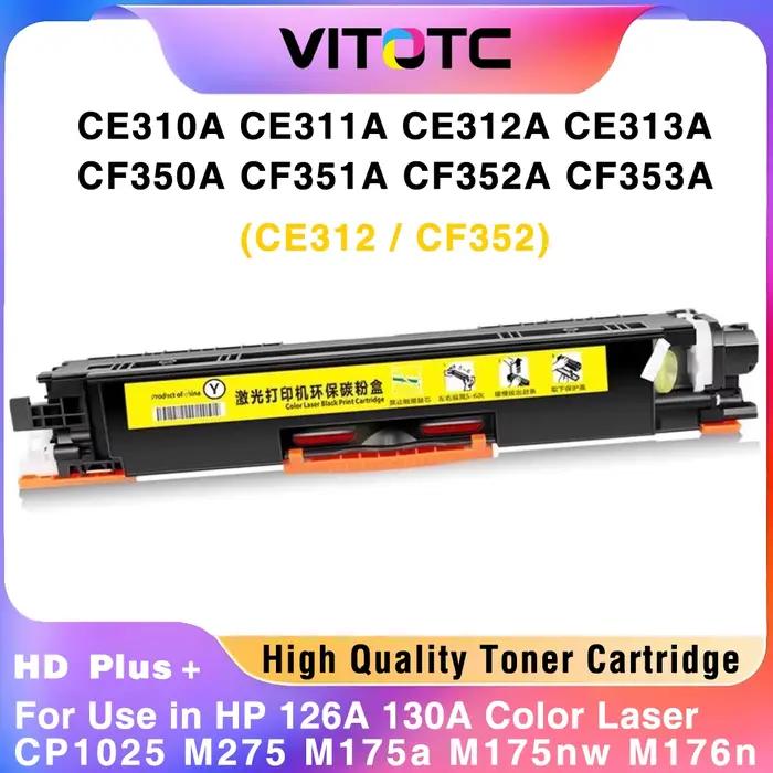 Cartouche de Toner 126A 130A CE310A CF350A, Compatible avec imprimante HP Color LaserJet CP1025 M275 M175a M175nw M176n MFP
