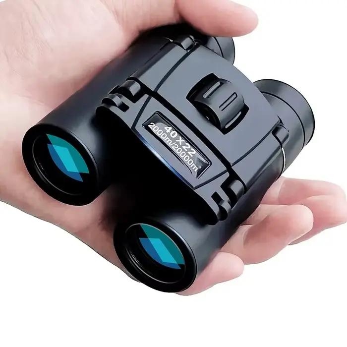 Jumelles HD 40x22 BAK4 FMC pliables, mini-télescope longue portée 2000M pour la chasse, les sports, le camping et les voyages