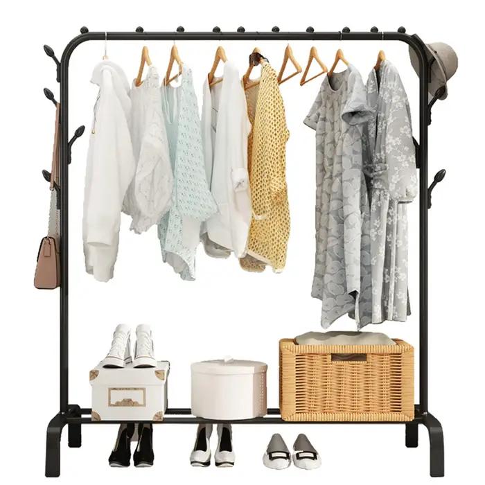 Table de nuit T1 pour vêtements, rangement pour manteau, chambre à coucher, étagère de rangement pou