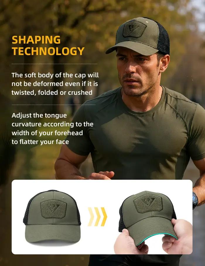 IDOGEAR Tactical Baseball Cap Breathable Mesh Summer Hat - Sun Protection & Ligh