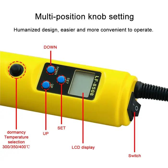 Station de soudage à dessouder avec pistolet à Air chaud numérique LCD, 110V 220V, température régla