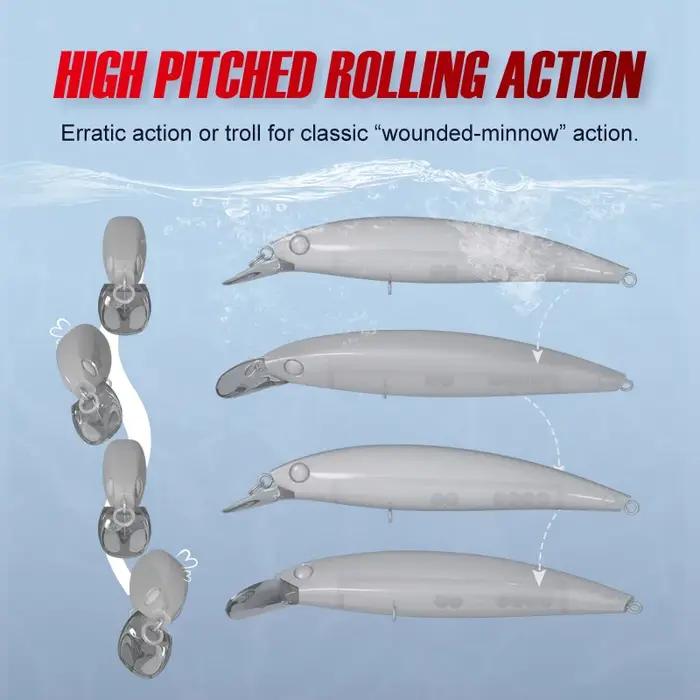 Noeby Minnow leurre de pêche 100mm 13.6g flottant Wobbler Jerkbait appât dur artificiel pour bar leu
