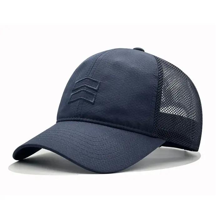 Casquette de baseball pour homme à visière large, légère et respirante en maille, séchage rapide, protection solaire estivale, modèle profond et ample