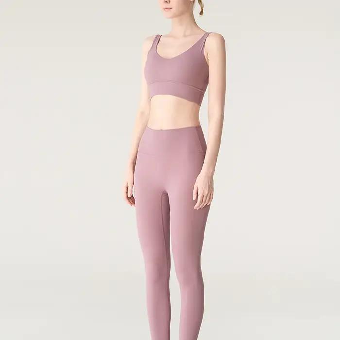 Vêtements de Yoga 2 pièces, survêtement pour femmes, vêtements d'athlétisme, Pilates, Fitness, ensem