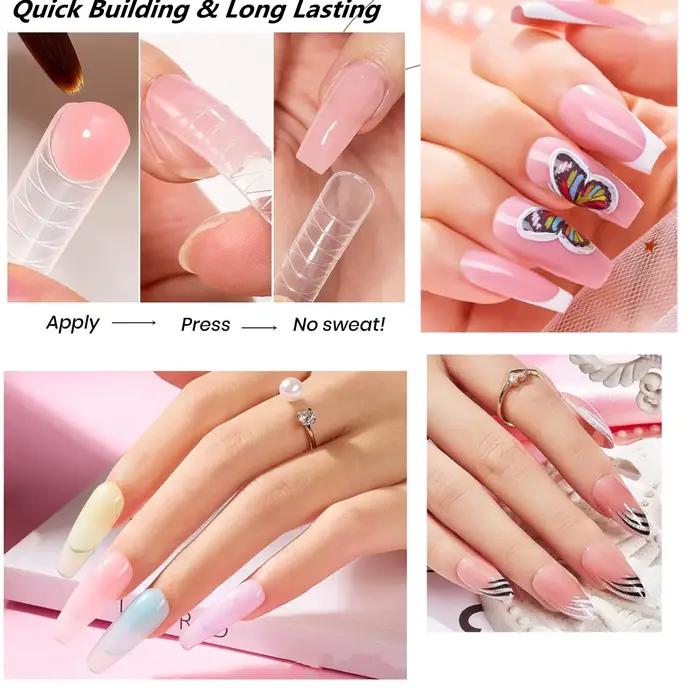 Gel d'extension d'ongles Makartt Poly 50ML Rose Transparent Blanc Bleu Gel Acrylique pour Ongles Des