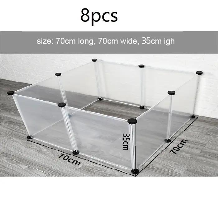 Parc bricolage petit animal de compagnie librement combiné pliable chien Cage cour clôture